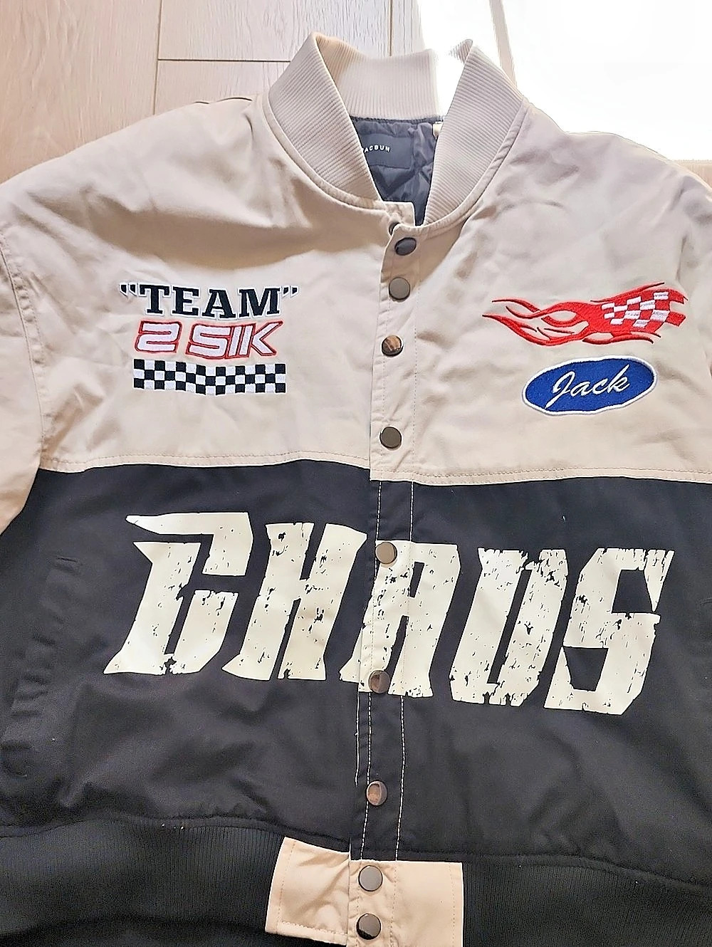PacSun Chaos Team 2 Sik Quilted Racing Jacket Medium